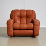 Fauteuil en cuir années 1970