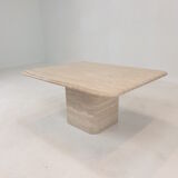 Italian Travertine Coffee Table, 1980s