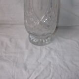 Chiseled crystal vase