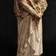 Religious statue of Our Lady of the Oak plaster 19th century