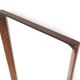 Scandinavian walnut mirror, Sweden 1960, 80 x 38cm