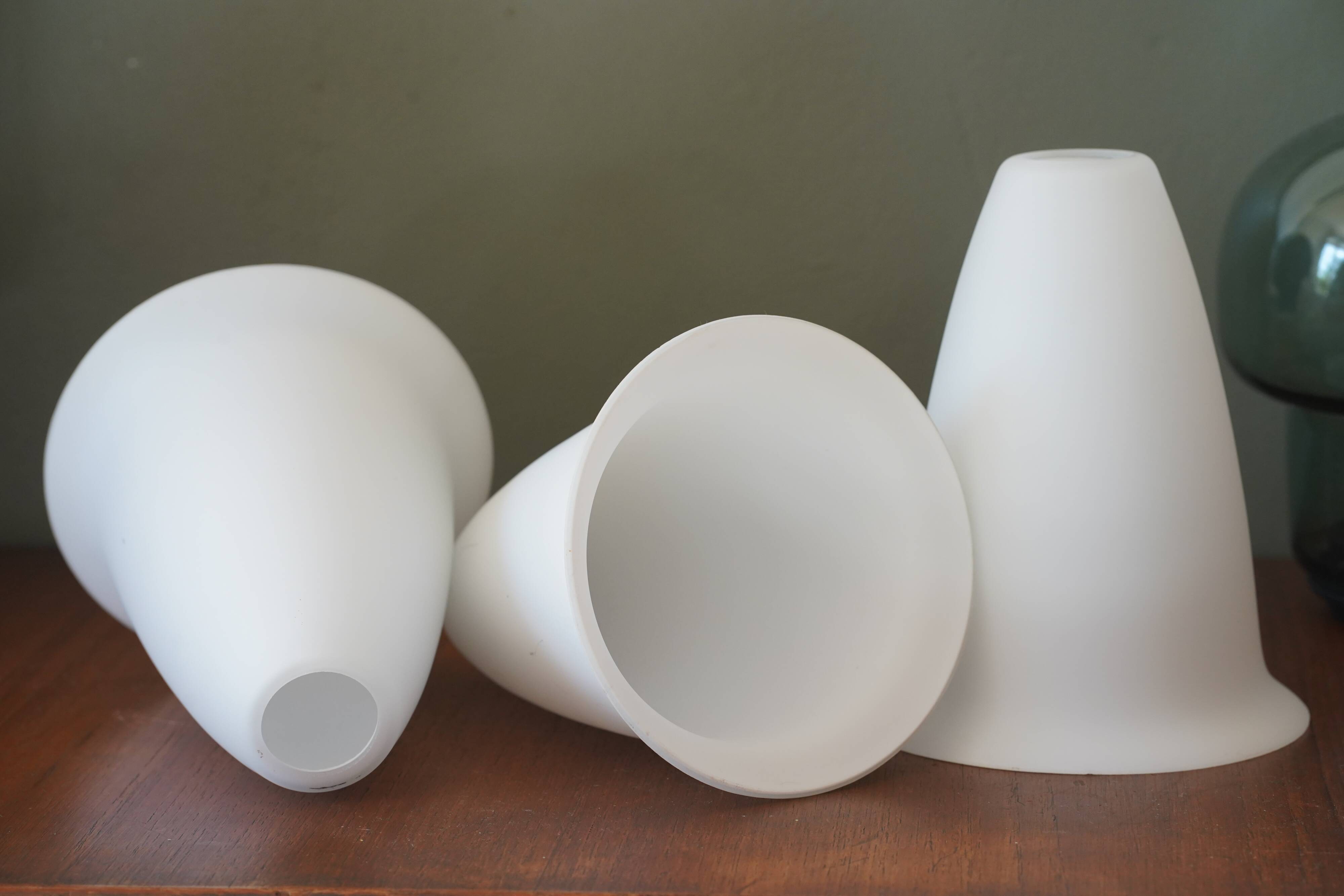 Vintage opaque lampshades