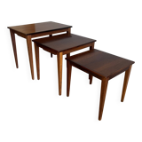 3 rosewood nesting tables - Denmark 1960s