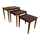 3 tables gigognes en palissandre - Danemark années 60
