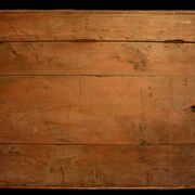 Large antique chest in solid pine and oak