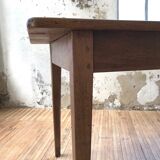 Farm table in raw wood