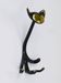 Animal wall hook in brass by Walter Bosse, Cat Zoo by Herta Baller, Austria, 1950s.