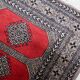 Vintage Uzbek Bukhara rug 92cm x 140cm 1960s