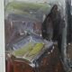Einar Emland, Scandinavian modern painting, 1960s, Oil on Canvas, Framed