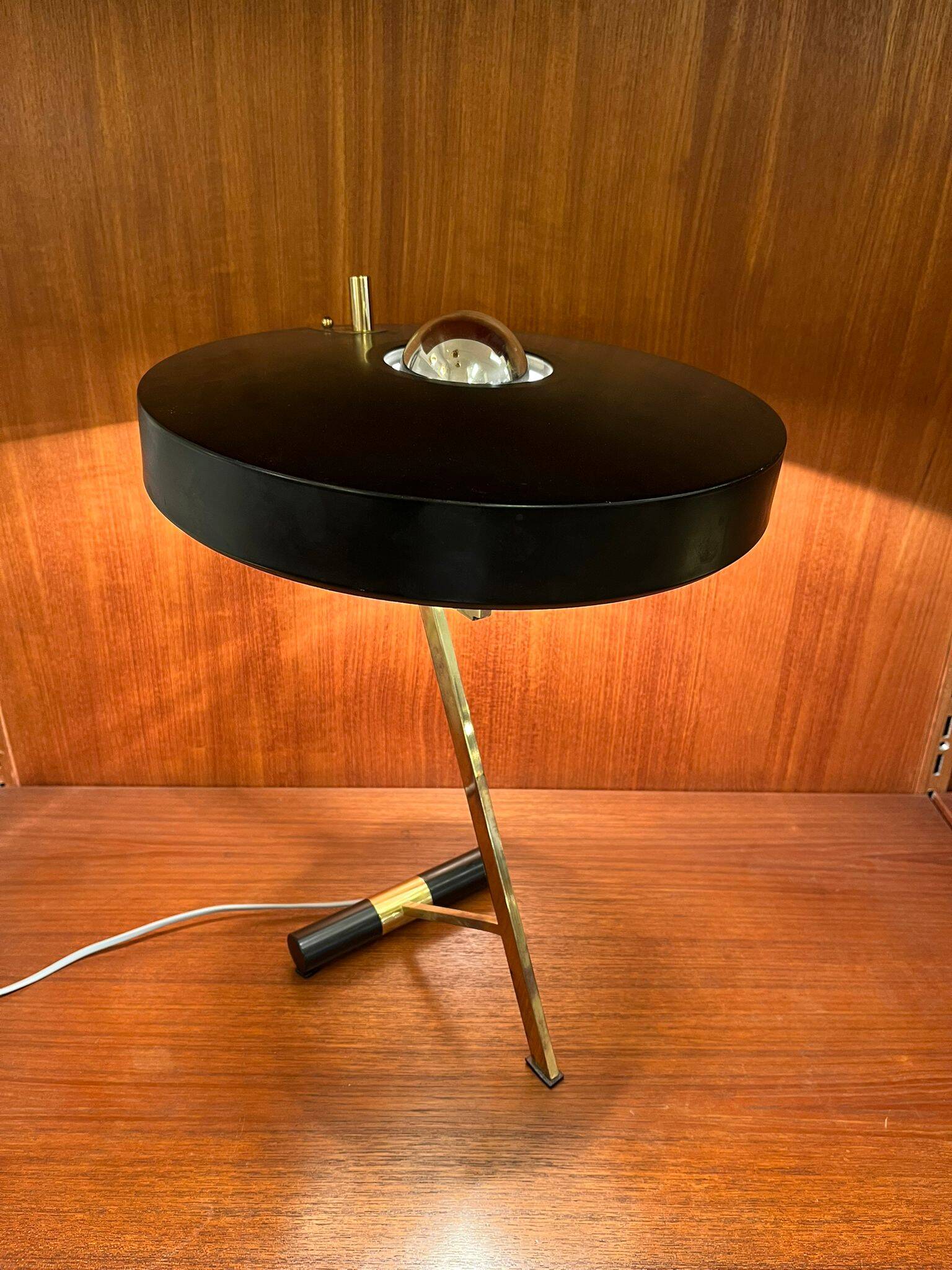 "Z-Shaped" model desk lamp, by Louis Kalff, for Philips, 1950's