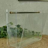 Roche Bobois plexiglass magazine rack 70