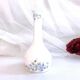 Fine porcelain soliflore vase with floral decoration England Staffordshire