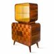 Wooden sideboard the “television” designed in the 1940s by Jindřich Halabala
