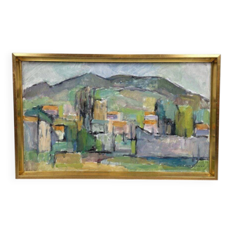 Swedish Oil on Canvas – “Spanish Landscape” by SÖREN OLSSON