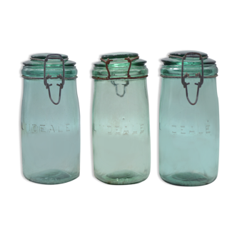 Set of 3 vintage jars the Ideal