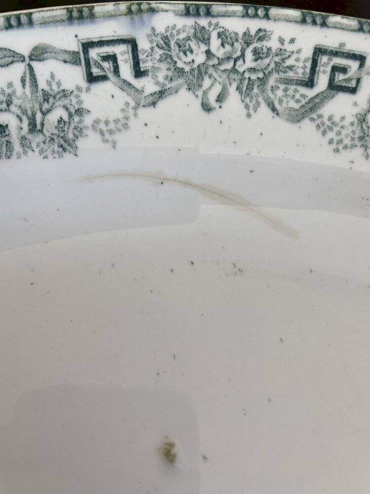 Antique oval dish Moulin des Loups model Athens