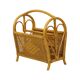 Vintage Boho Bamboo Rattan Magazine Rack 80s