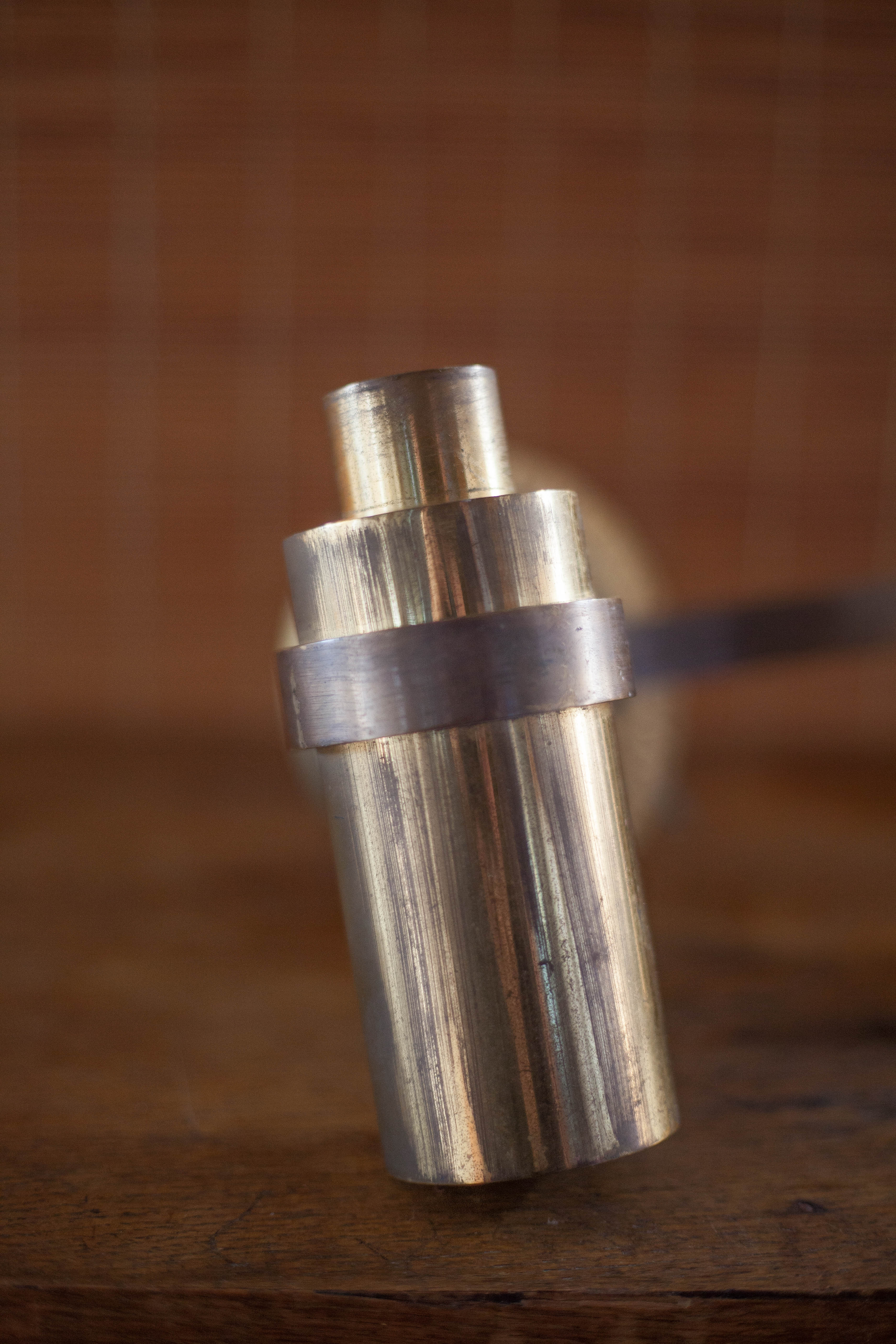 Vintage bronze wall lamp