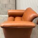 Paire fauteuils cuir design italien