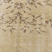 Vintage Cream & Brown Turkish Handmade Rug, 149x252Cm