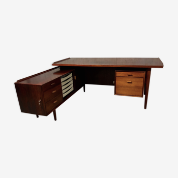 Executive desk in rosewood by Arne Vodder for Sibast Møbler