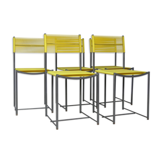 Lot of 5 chairs spaghetti belotti flesh alias 101