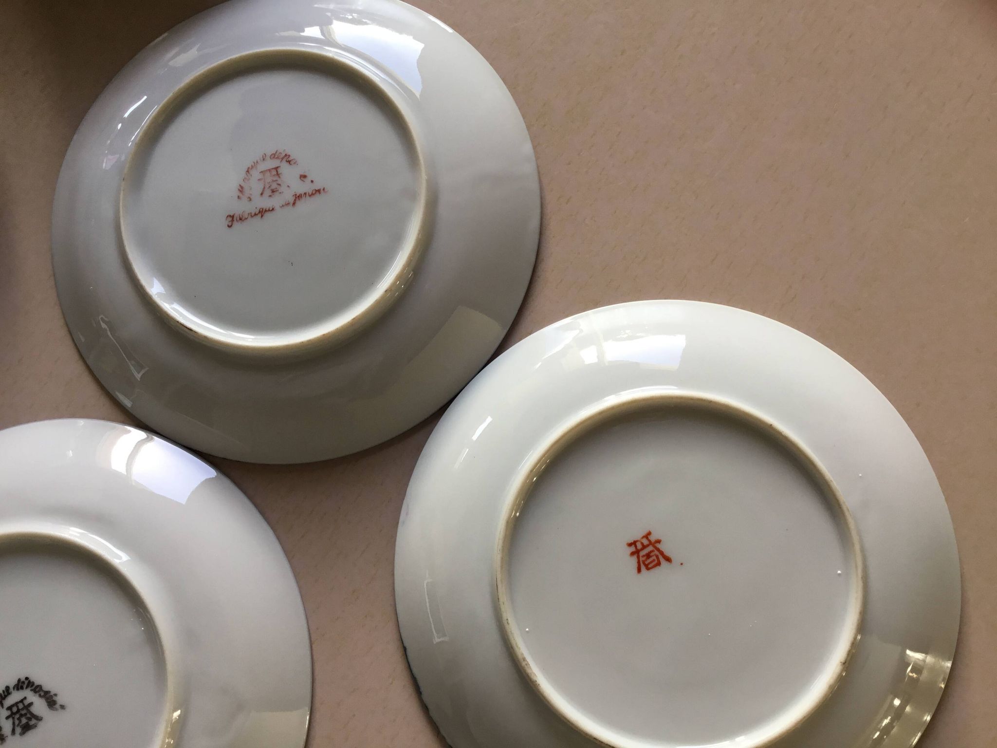 Japanese porcelain tea cups
