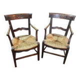 Pair of Provencal style armchairs