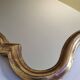 Miroir vintage en stuc et bois doré de style Louis XV, baroque, 78 cm