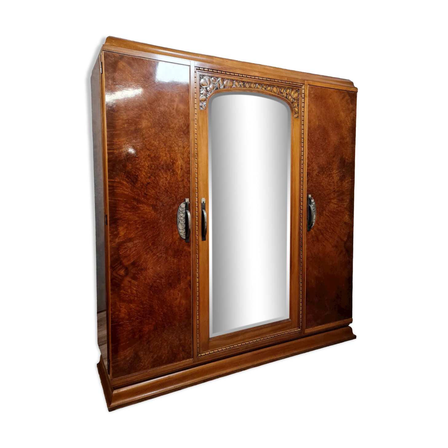 Art Deco period wardrobe in magnifying glass circa circa 1925-1930