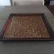 Tray in wood and woven rattan - 1st half of the 20th century