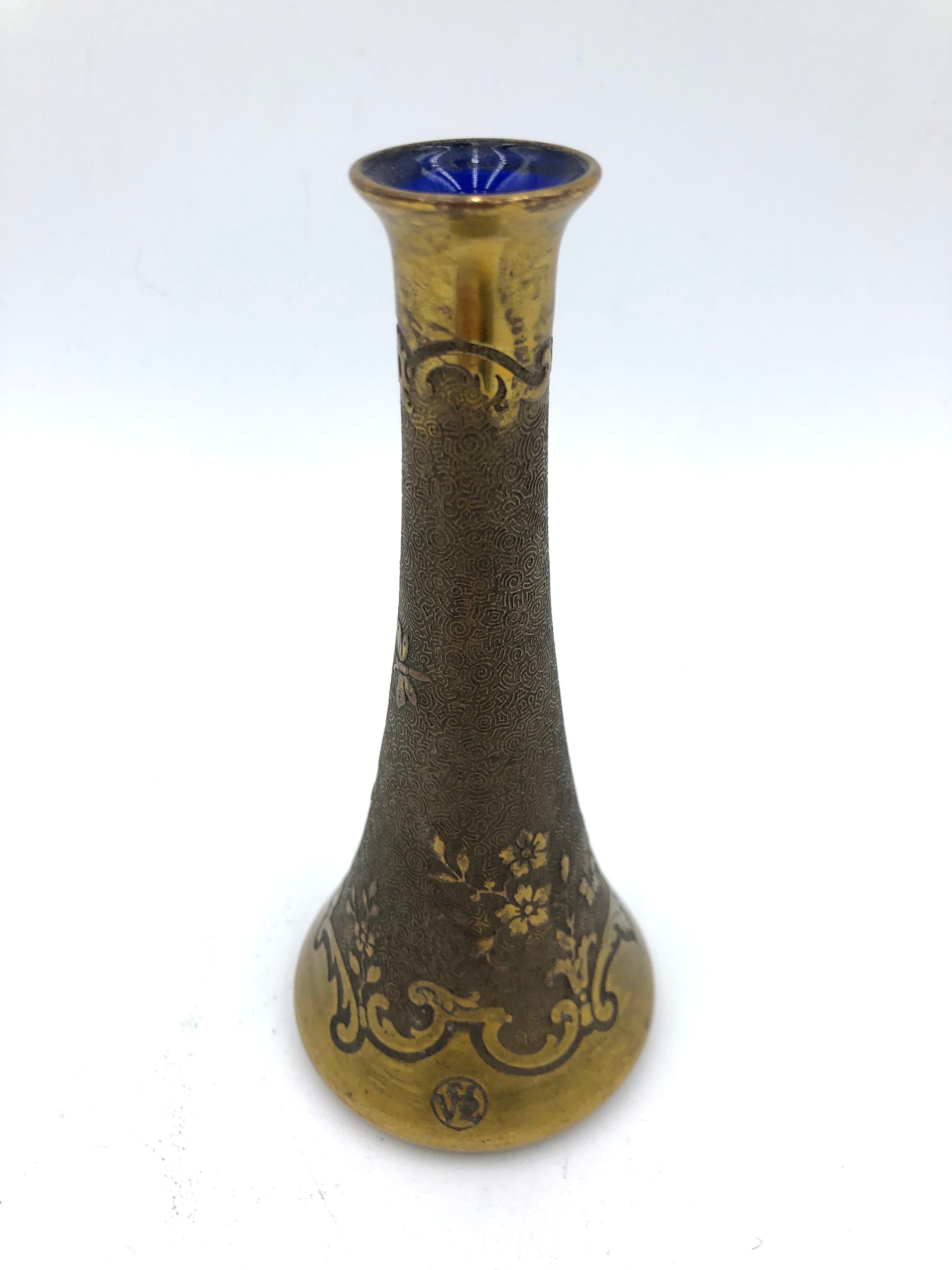Small Art Nouveau vase Léon Ledru Val Saint Lambert