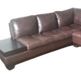 Leather corner sofa