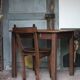 Wooden table with 1 drawer, coffee table, kitchen table, vintage wooden table.