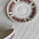 Myott Rialto Ironstone English porcelain two-handled cup.
