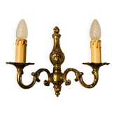 Applique double Style Louis XV en bronze doré époque XXe.