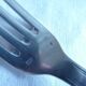 Silver metal forks, BB