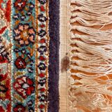 Chinese silk oriental rug 103 cm x 64 cm