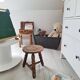 Tabouret tripode vintage