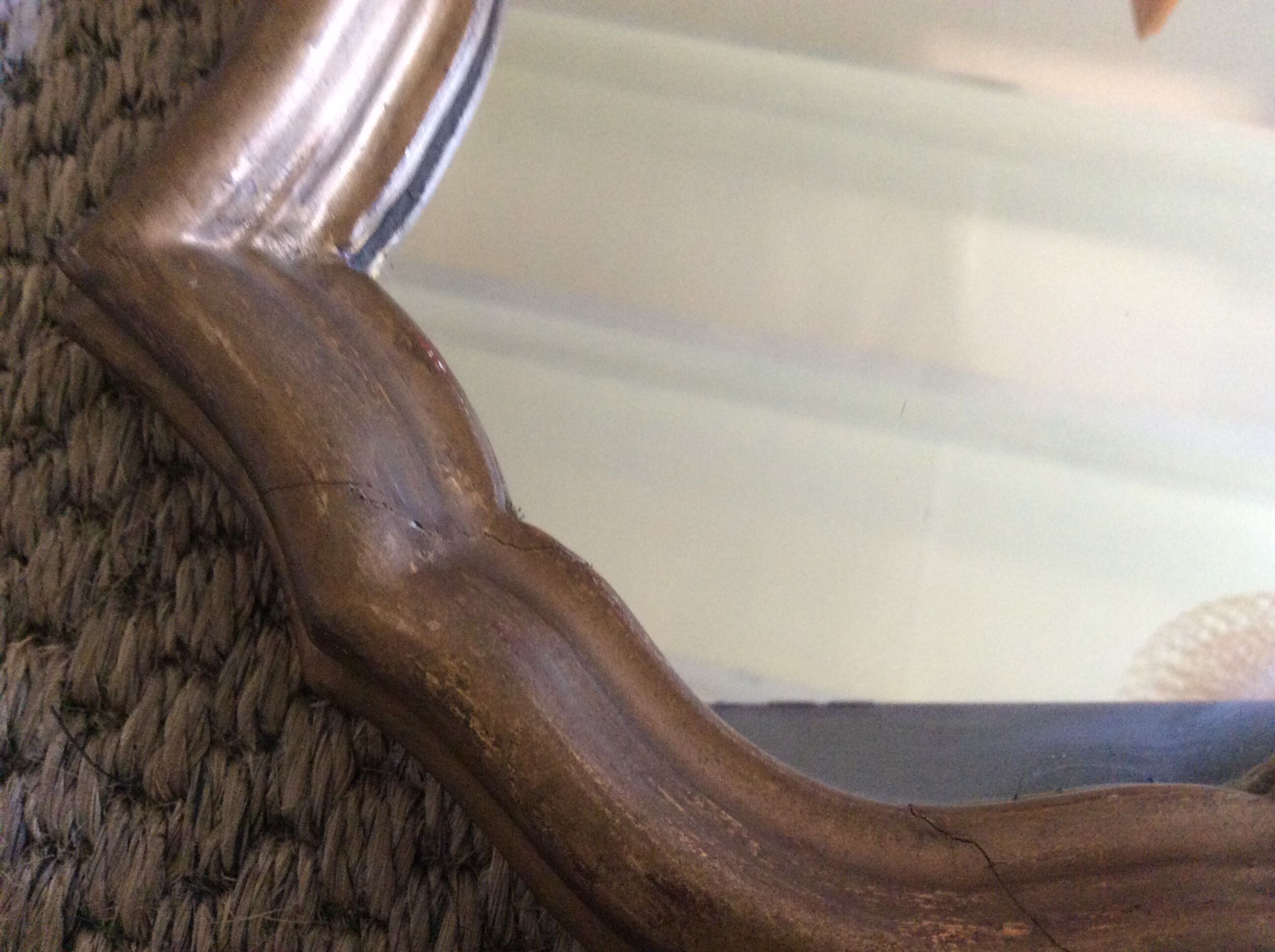 Gilded wooden mirror