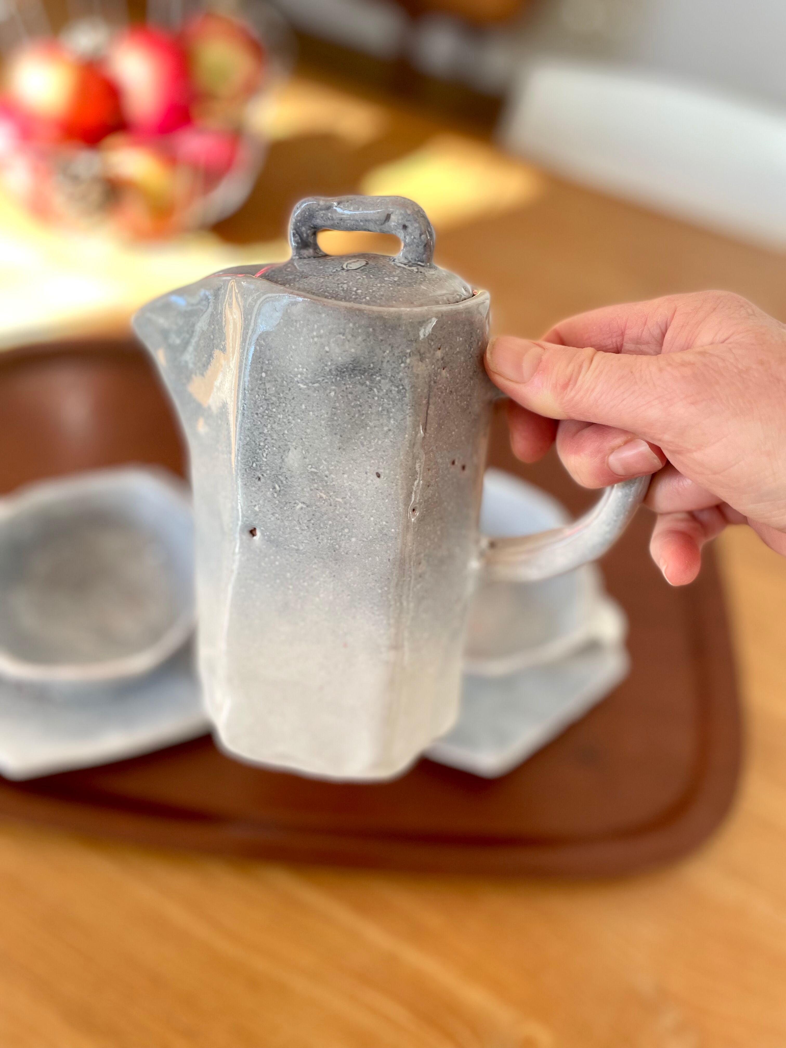 Vintage ceramic coffee service Idlas "felucca"