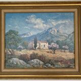 Oil on canvas provençal painting signed