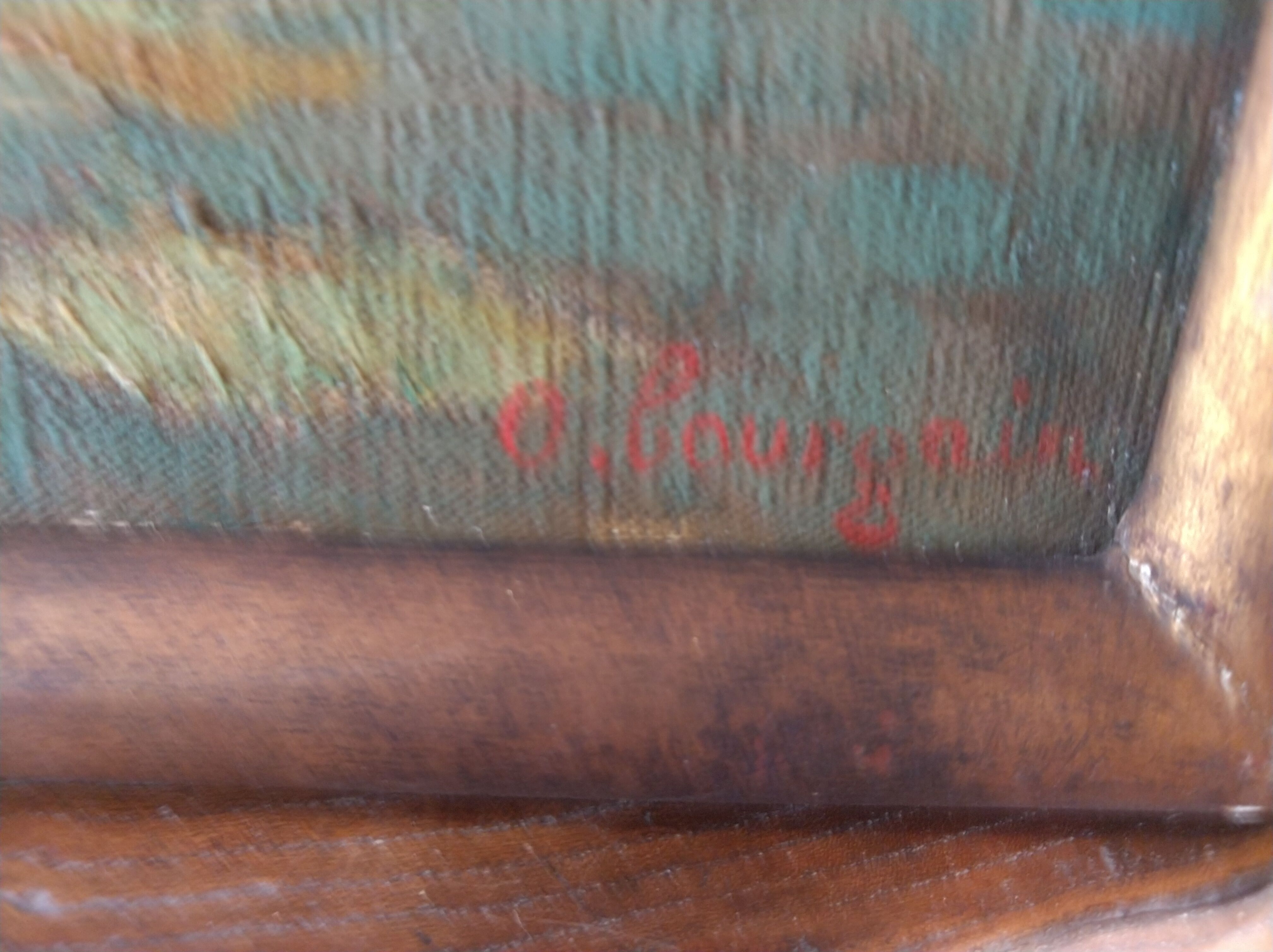 Table "farmyard" by Bourgain circa 1900