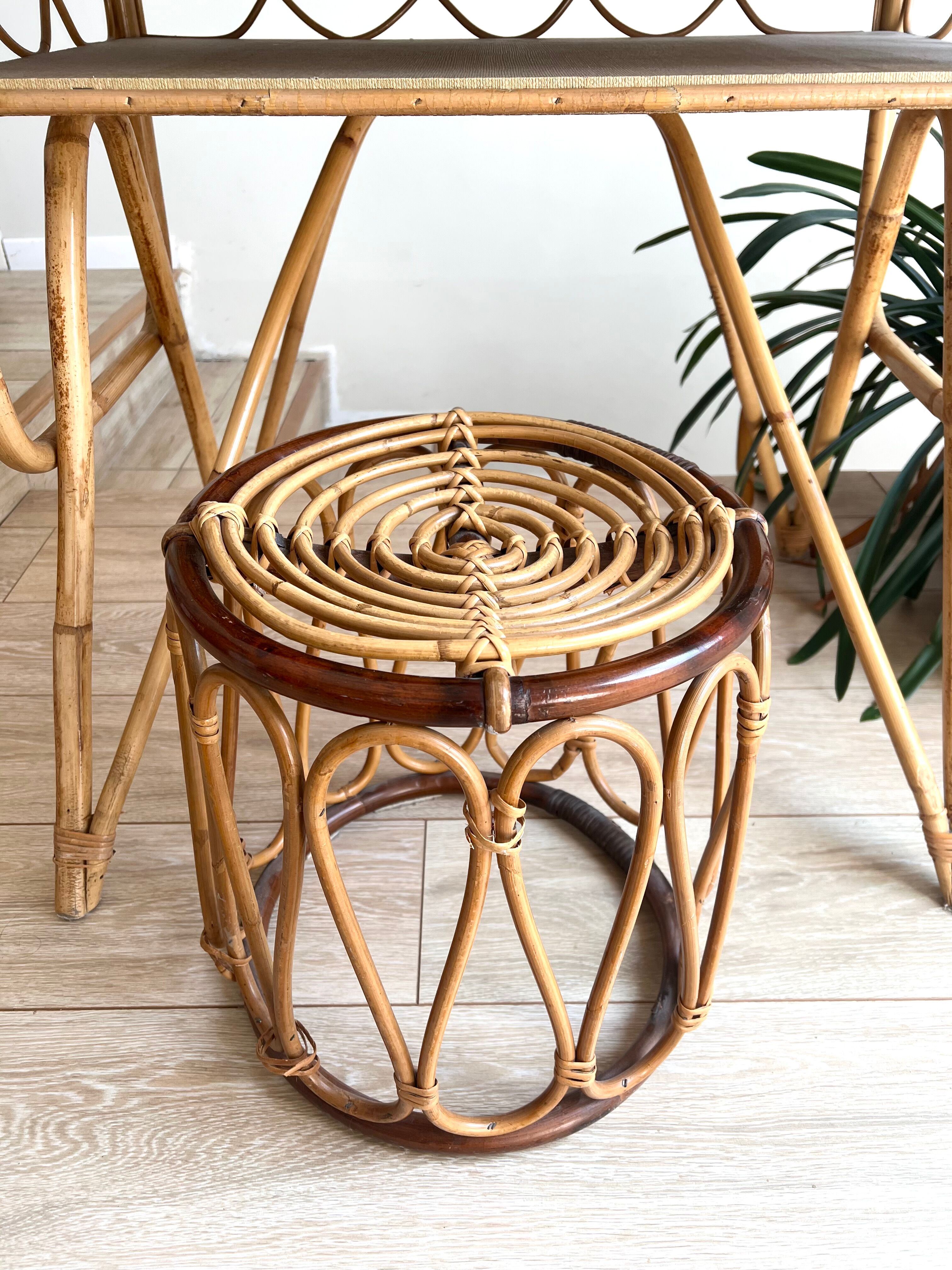 Desk and stool