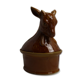 Terrine "bouquetin" in varnished sandstone