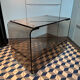 Hi-Fi furniture in smoked Plexiglas, Michel Dumas style.