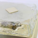 Square ceiling light Kalmar in organic Murano glass, Austria, 1960s.