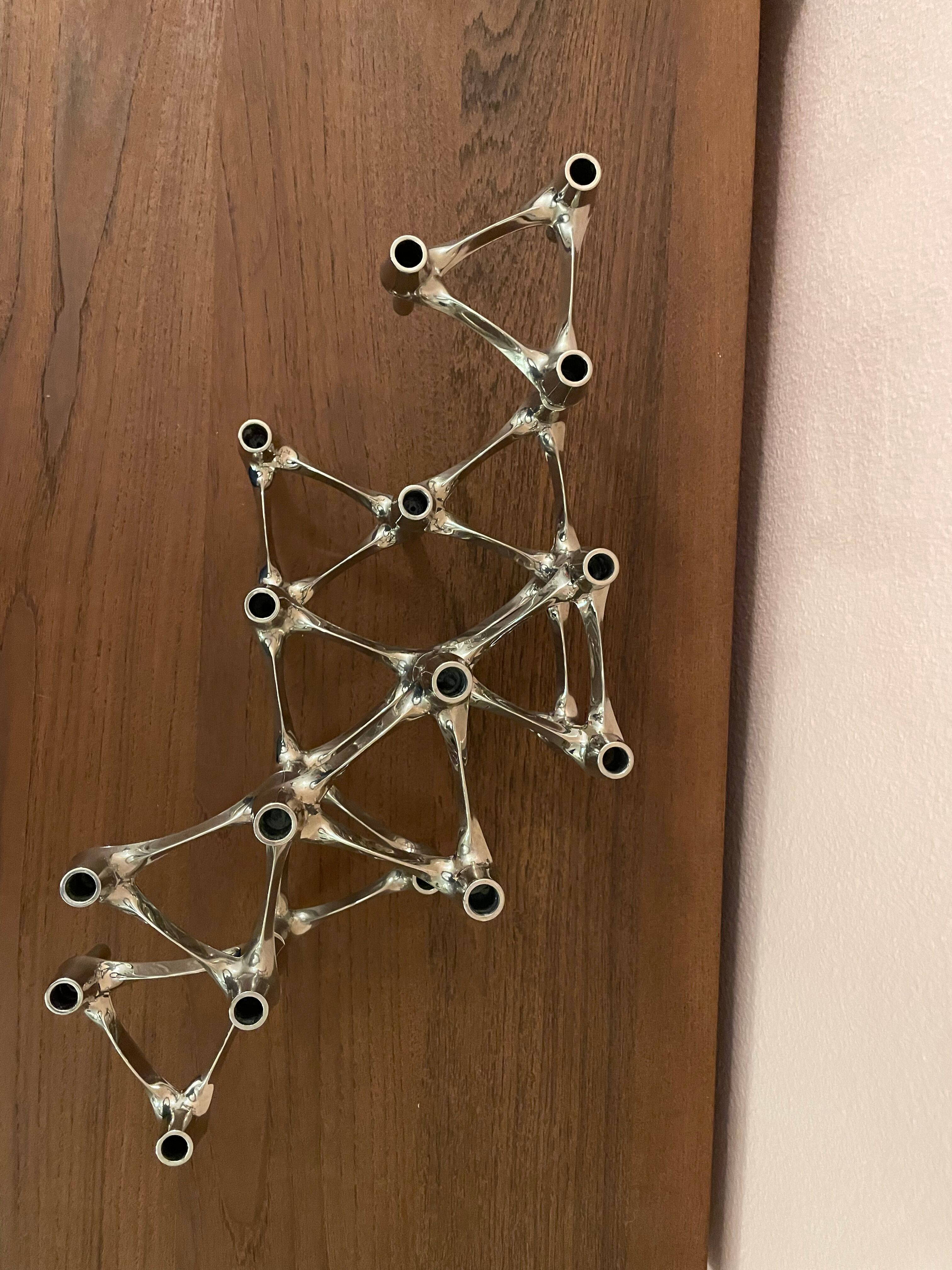 Set of 10 candle holders by Ceasar Stoffi and Fritz Nagel for Quist