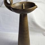 Large candle stick in ART CERAM sandstone from the 70s