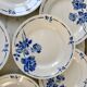 set of 8 St Amand dessert plates Gilbert model 50s